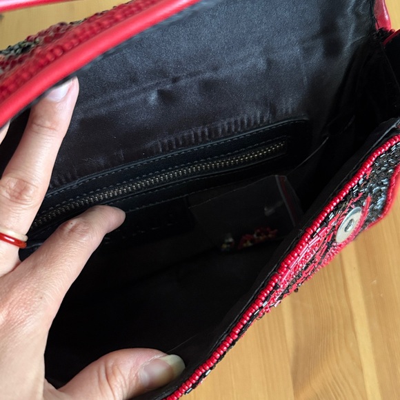 LIKE NEW STAUD Tommy Beaded Bag, Lobster - Picture 11 of 11